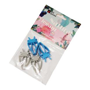 法红宠物鸟用多功能固定夹鹦鹉用品零食水果叉墨鱼骨蔬菜夹小夹子