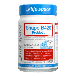 澳洲原装lifespace益倍适金标B420益生菌肠胃胶囊60粒身材管理