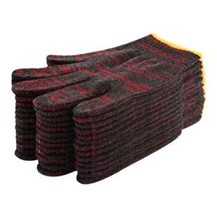 劳保手套工作棉纱棉线耐磨加厚尼龙红花汽修劳动男工地防滑防护