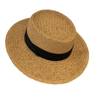 法式复古帽子女春夏季出游海边度假草帽宽檐户外防晒帽时尚遮阳帽