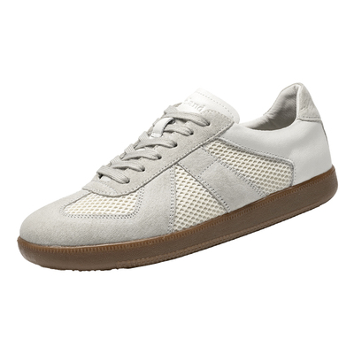 枫叶小白鞋复古网面德训鞋