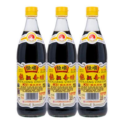恒顺K型香醋550ml*3瓶
