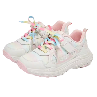 泰兰尼斯女童运动鞋春秋新款儿童鞋软底轻便舒适休闲儿童跑步鞋子