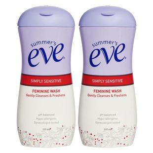 【临期特惠】夏依eve女性私处237ml*2护理液经期祛味止痒敏感肌