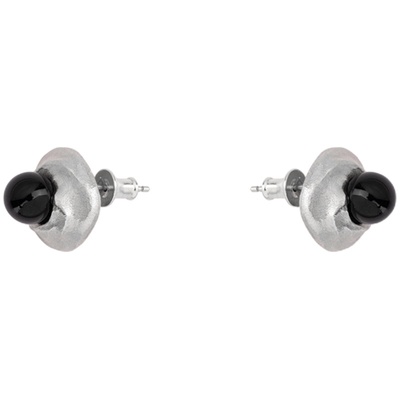 LaSerenidad复古珍珠黑玛瑙耳钉