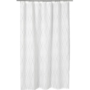 宜家 伯斯塔洛 浴帘白色防霉防水布淋浴卫生间加厚隔断帘国内代购