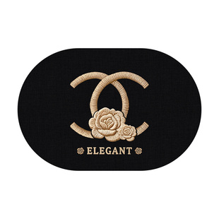 仿亚麻编织浴室地垫吸水速干脚垫轻奢高级卫生间门口防滑防摔垫子