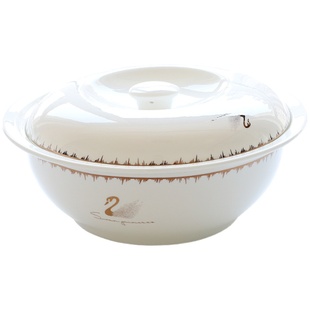 自由组合碗盘DIY唐山骨瓷碗碟套装家用汤锅盘米饭碗自选天鹅餐具