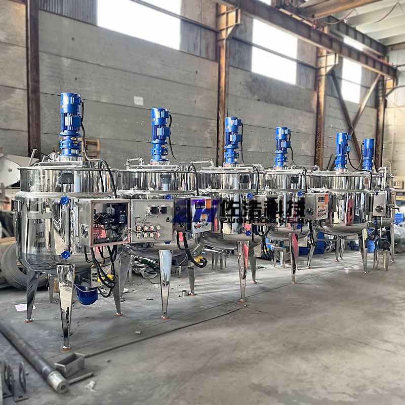 液体硅胶电加热反应釜不锈钢盐水搅拌罐巧克力搅拌锅芝麻酱乳化罐