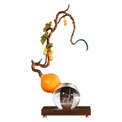 五福临门葫（福）中带鹿（禄）