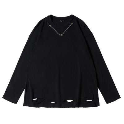 nmax大码男装潮牌项链胖子长袖