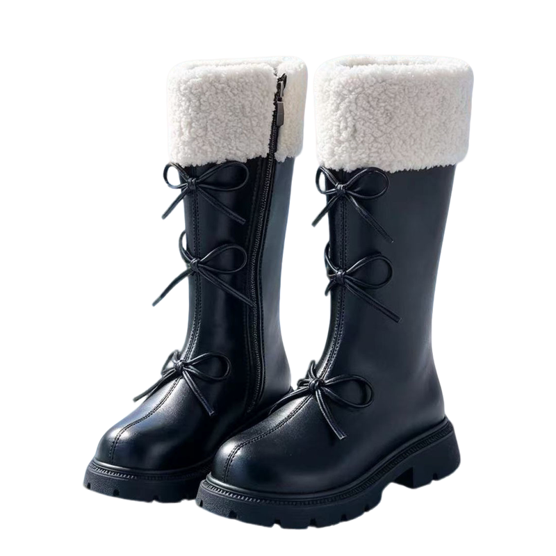 女童高筒加绒马丁雪地靴软底二棉