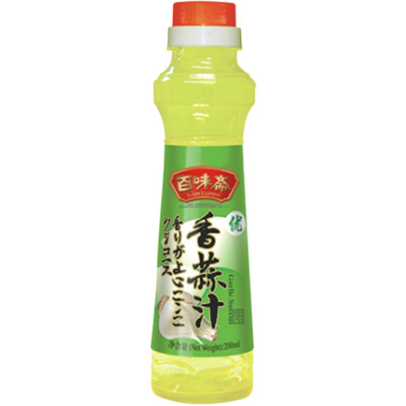 百味斋香蒜汁食用200ml*3瓶凉拌黄瓜炒菜家用调味浓缩大蒜酱汁