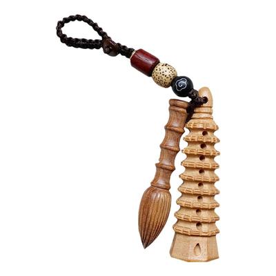 祥云阁桃木文昌塔挂件随身