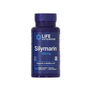 沿寿LIFE高浓度水飞蓟宾100mg护奶蓟草片肝脏熬夜健旰进口保健品