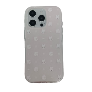 ins粉色可爱米菲兔雪花适用苹果17手机壳挂绳iphone16promax少女心17promax新款13保护套15Pro防摔14女16全包