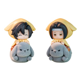 鹿鸣世界魔道祖师萌宠骑缘系列呦呦豆盲盒魏无羡蓝忘机萌粒手办