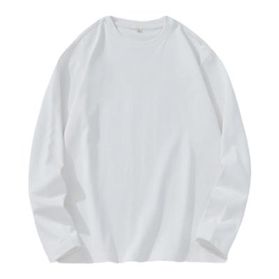 长袖潮青年纯色T恤纯棉