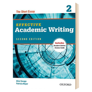 牛津学术英语写作教材2 英文原版 Oxford Effective Academic Writing 2 英文版大学教辅 进口原版英语书籍 OUP Oxford