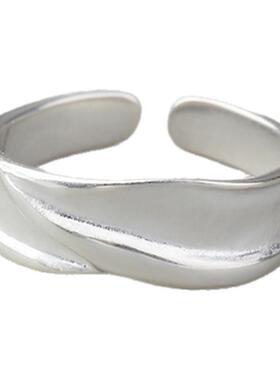 梵灵小众设计款光之褶皱肌理戒指