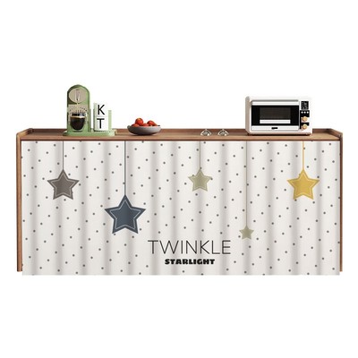 诗蝶橱柜遮挡帘门帘加厚棉麻