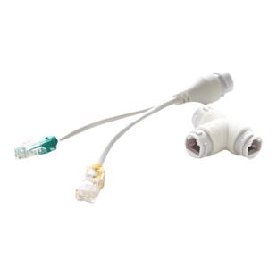 云视安  网线合分器（二合一传输）一根网线接二台标准POE摄像机