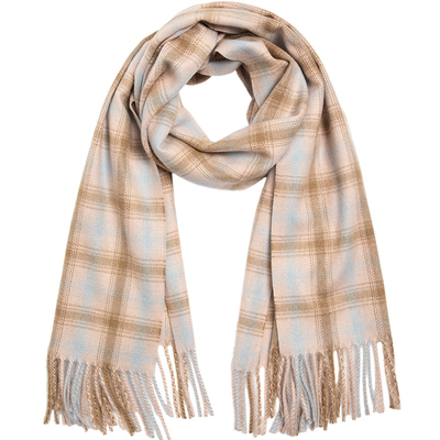 siggi冬季加厚格子围巾女