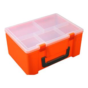 手提塑料工具箱零件盒电子百拼积木收纳盒电学教学编程套件整理箱