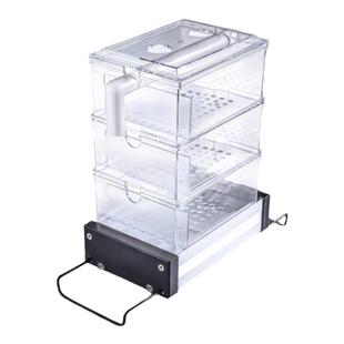 小鱼缸滴流盒过滤盒雨淋上滤盒过滤槽水族鱼缸过滤器三合一循环