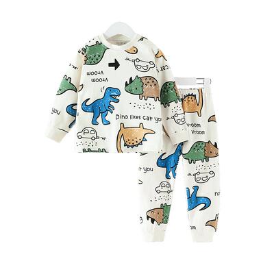 齐齐熊纯棉儿童秋衣秋裤抗菌A类