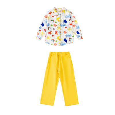 拉拉队团体表演服儿童合唱演出服