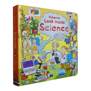 现货【Usborne出品】 原版英文 Look Inside Science 看里面系列 揭秘科学 尤斯伯恩图书低幼童儿 早教书 纸板翻翻书立体书3-5岁