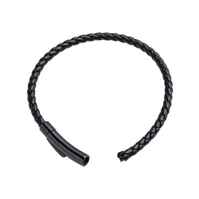 花素编织皮绳手链男女蜡皮绳