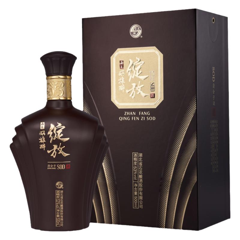 湖北石花雙雄醉SOD醬酒綻放53度500m商務禮盒裝酒