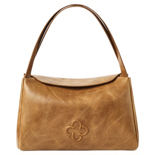 CASSILE卡思乐女包植鞣牛皮通勤时尚单肩包医生包手提枕头包