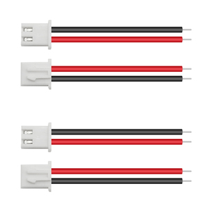 XH2.54mm单头镀锡端子线 2P红黑/黑红排位1007#22/24/26AWG电子线