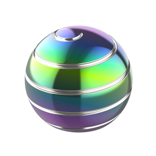 手动旋转陀螺圆球把玩手件解压神器玩具金属陀螺车内饰品桌面摆件