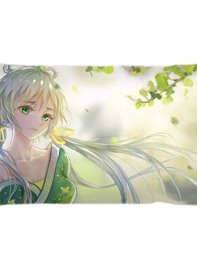 卡通风磨毛少女心单人枕头套