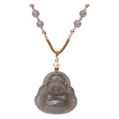 金玉良缘和田玉弥勒佛吊坠