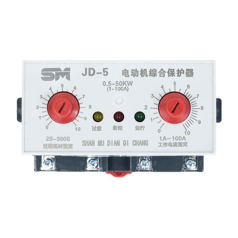 JD-5电机保护器 JD-6 三相380V过载水泵电机智能保护220V缺相断相
