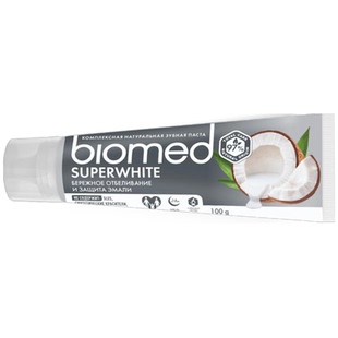 俄罗斯进口biomed植物无氟牙膏碧欧迈德靓白清新口气牙龈护理100g