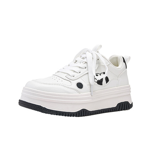 Semir女鞋厚底小白鞋女2026春夏新款熊猫休闲板鞋增高百搭鞋子女