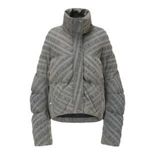 OUDE WAAG  秋冬新款设计感盐缩牛仔短款立领羽绒服外套