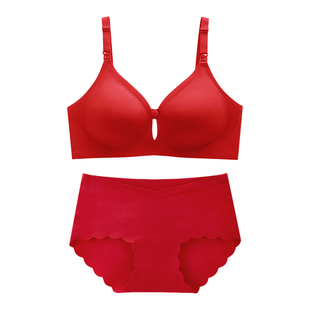 哺乳内衣大红色本命年2026马年属马的人送闺蜜孕妇怀孕期新年礼物