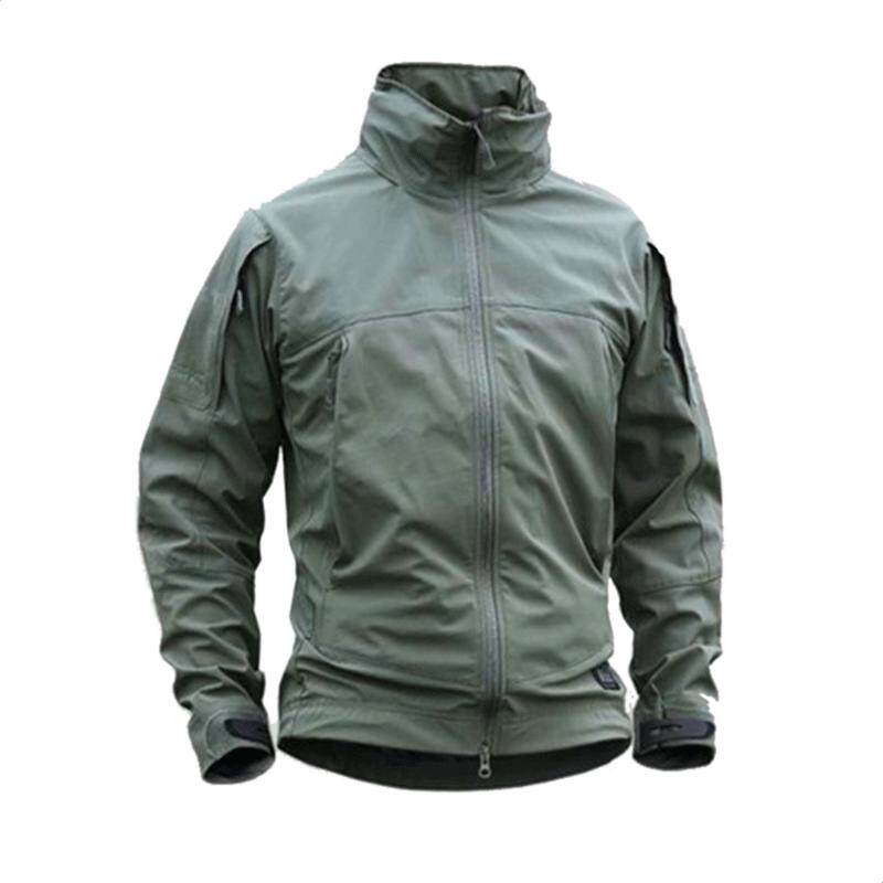 名鹏户外服装战术软壳衣服男秋冬季防水透气外套加绒登山夹克