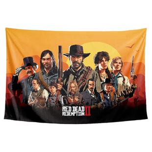 大表哥亚瑟荒野大镖客美国西部游戏周边装饰背景墙布海报挂毯挂布