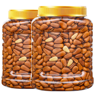 新货罐装东北松子大颗粒420g非特大手剥开口休闲零食干果食品送礼