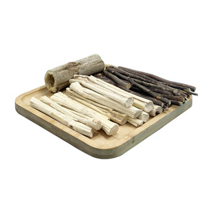 兔子仓鼠磨牙棒甜竹苹果枝木瓜树墩龙猫磨牙棒豚鼠磨牙零食玩具