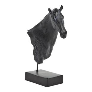 纽约下城公园进口自由的灵魂美式黝黑小骏马马头摆件礼物