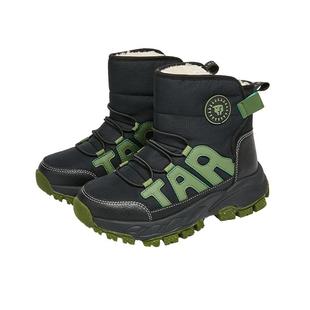 泰兰尼斯新款冬儿童户外雪地靴中大童加绒保暖靴男童大棉运动靴子